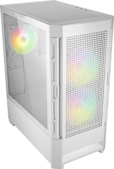 Cougar Duoface RGB White, weiß, Glasfenster