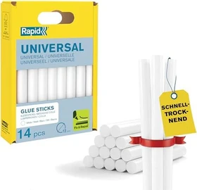 Rapid Heißklebepatronen weiß, 12x94mm, 13 Stück