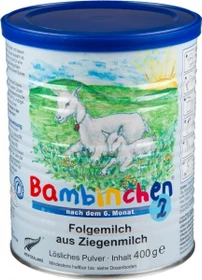 Blauer Planet Bambinchen Folgemilch 2 Pulver auf Ziegenmilchbasis, 400g