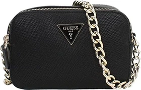 Guess Noelle Saffiano Umhängetasche schwarz