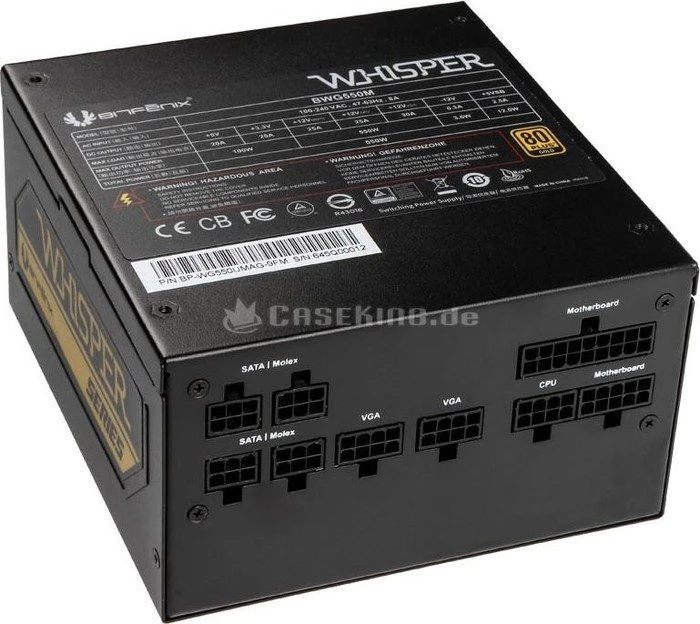 BitFenix Whisper M 550W, ATX 2.4