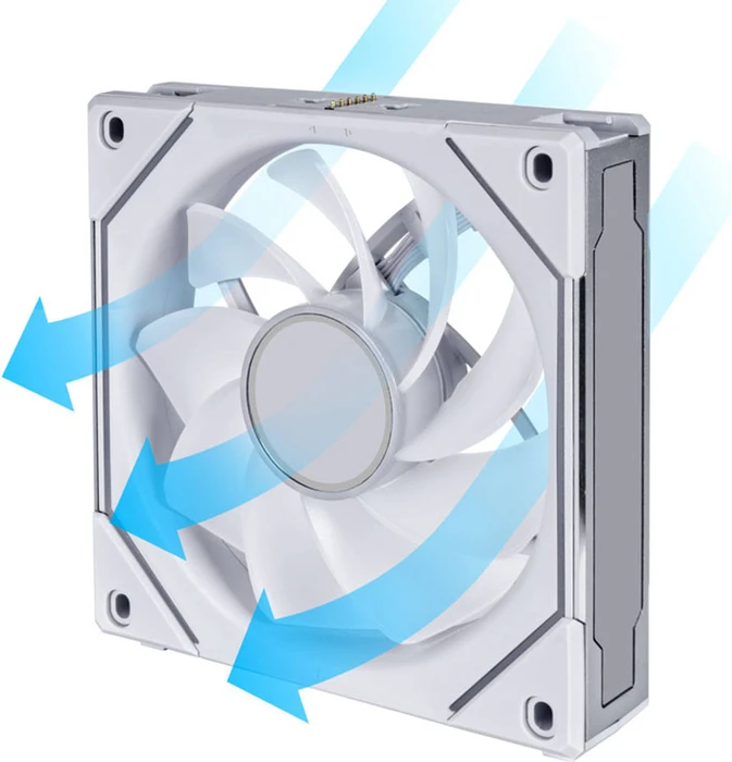 Lian Li Uni Fan SL-Infinity SL-INF120 ARGB Reverse Blade, weiß, LED-Steuerung, Lüftersteuerung, 120mm, 3er-Pack