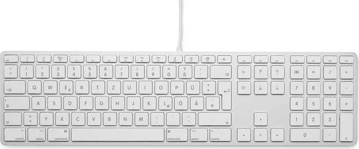 LMP Tastatur mit Zahlenblock für Mac, silber, USB, DE
