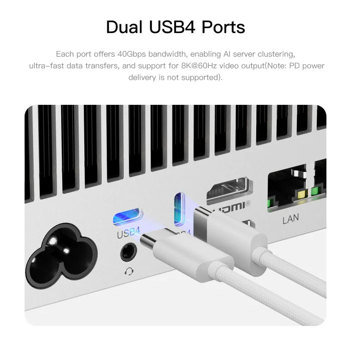 Beelink GTR9 Pro, Frost Silver, Ryzen AI Max+ 395, 128GB RAM, 2TB SSD