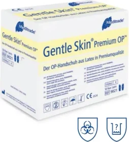 Meditrade Gentle Skin Premium OP Latex Nr.6 Einweghandschuhe, 100 Stück