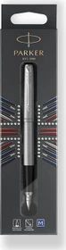 Parker Jotter stainless steel/chrome trim, rechte Hand, mittel, Blister