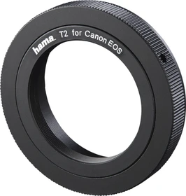 Hama Objektiv- Adapter mit T2 Anschluss für Canon EOS Kameras