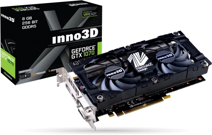 INNO3D GeForce GTX 1070 Twin X2 V3, 8GB GDDR5, 2x DVI, HDMI, DP