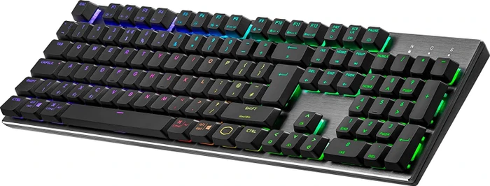 Cooler Master SK653, LEDs RGB, grau/schwarz, TTC LOW PROFILE RGB RED, USB/Bluetooth, ND