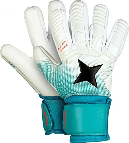 Derbystar Classico Torwarthandschuhe weiß/blau/schwarz