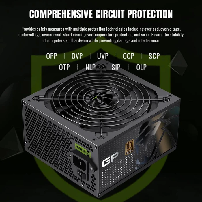 GameMax GP Bronze 650B schwarz 650W, ATX 3.1