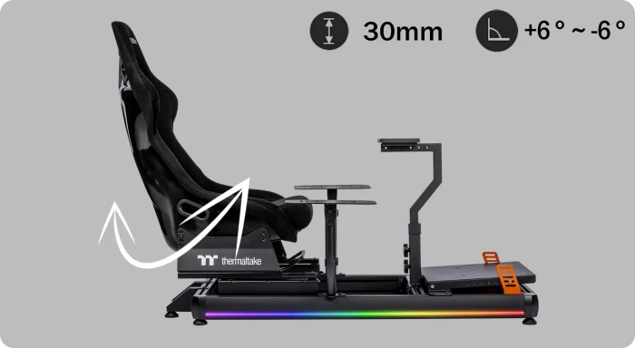Thermaltake Flight Simulator Cockpit GF500, weiß
