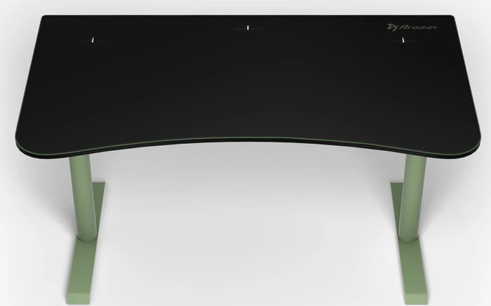Arozzi Arena Medium Gaming Desk Schreibtisch 140x76cm schwarz/grün
