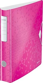 Leitz Qualitäts Ordner 2-Ring 180° Active WOW, 65mm, A4, pink