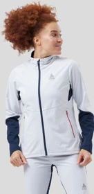 Odlo Langnes Funktionsjacke white/dark sapphire (Damen)