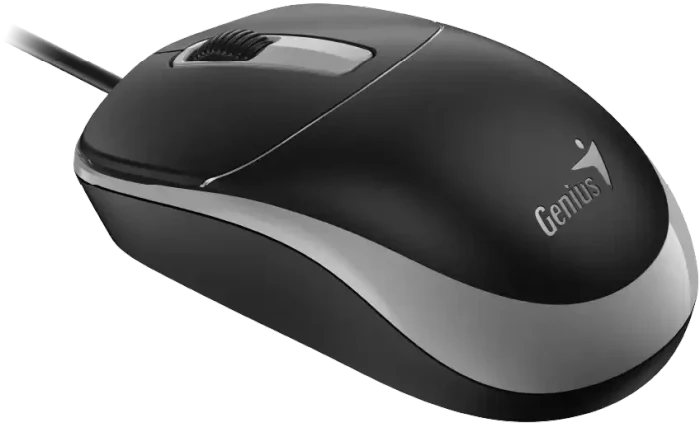 Genius DX-123 Wired Optical Mouse schwarz/grau, USB