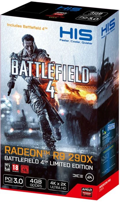 HIS Radeon R9 290X Battlefield 4 Edition, 4GB GDDR5, 2x DVI, HDMI, DP