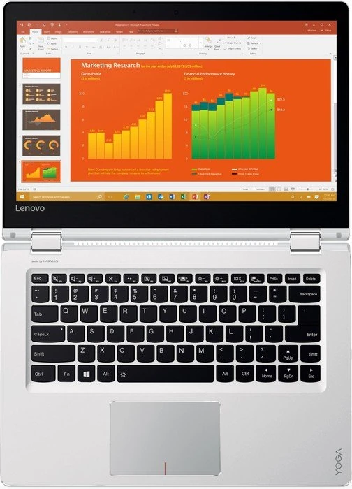 Lenovo Yoga 510-14IKB, silber, Core i7-7500U, 8GB RAM, 256GB SSD, Radeon R5 M430, DE