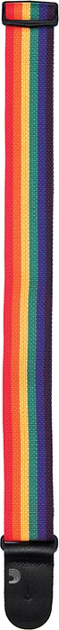 D'Addario Polypro Guitar Strap Rainbow