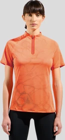 Odlo Ascent Chill-Tec Poloshirt kurzarm living coral melange (Damen)
