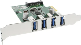 InLine Schnittstellenkarte, 4x USB-A 3.0, PCIe 2.0 x1 (76661C)