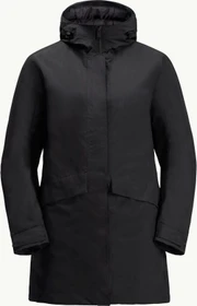 Jack Wolfskin Tempelhof Funktionsmantel schwarz (Damen)