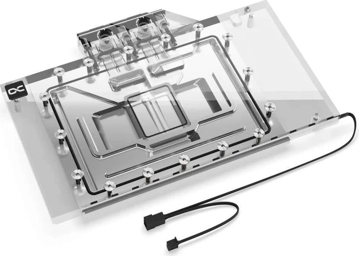 Alphacool Eisblock Aurora Acryl NVIDIA RTX 4090 Aorus Master V.2 mit Backplate