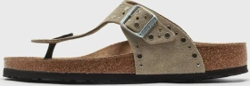 Birkenstock Gizeh Rivet Veloursleder taupe (Damen)
