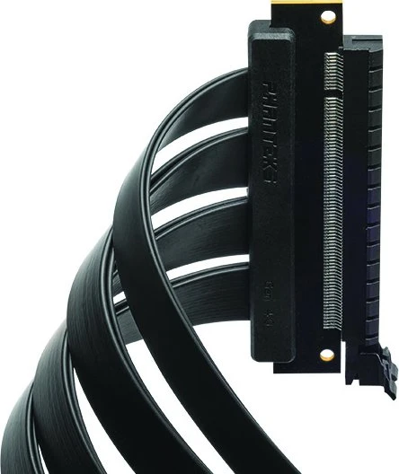 Phanteks Vertical GPU Riser Extender Flatline, gewinkelt, PCIe 4.0, 220mm