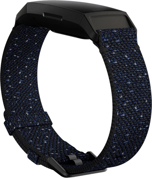 Fitbit Ersatzarmband Gewebe für Charge 4 und Charge 3 midnight