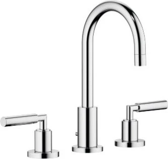 Dornbracht Waschtisch Armatur Tara. 2071088200 chrom, Ausladung 135mm, Griffhebel, 3 Loch Armatur Image