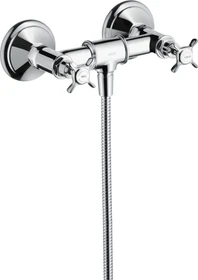 Hansgrohe Axor Montreux 2-Griff Brausearmatur Aufputz mit Kreuzgriffen chrom