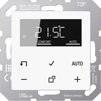 Jung LB-Management Raumthermostat Set Alpinweiß