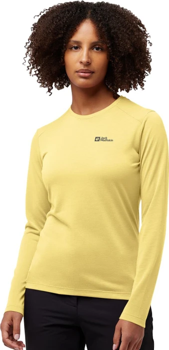 Jack Wolfskin Vonnan Funktionsshirt langarm lemon ice (Damen)