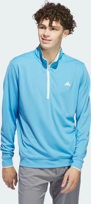 adidas Lightweight Half-Zip Pullover semi blue burst (Herren)