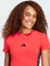 adidas Essentials 3-Streifen Slim Baby T-Shirt kurzarm pure ruby/black (Damen) Vorschaubild