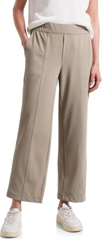 Street One Straight Leg 7/8 Twill Hose buff grey (Damen)