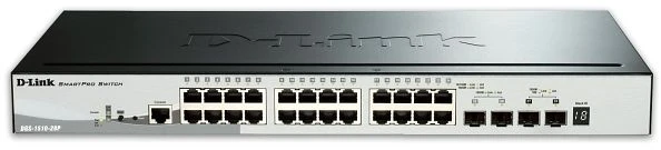 D-Link DGS-1510 Rackmount Gigabit Smart Switch, 24x RJ-45, 2x SFP, 2x SFP+, 193W PoE+