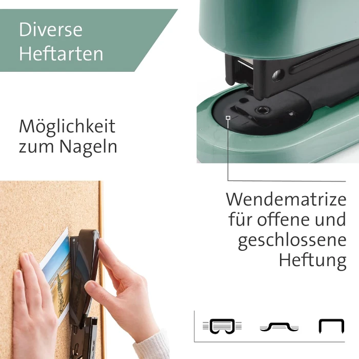 Novus B 2 Color ID 2.0 Hefter, Mellow Mint
