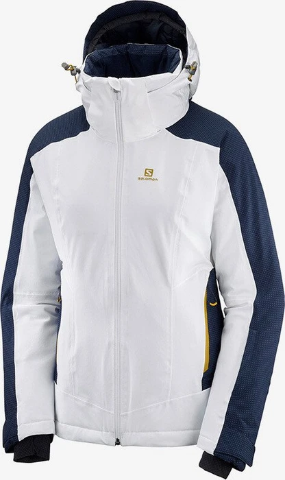 Salomon Brilliant Skijacke white/night sky (Damen)