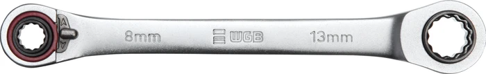 WGB 4in1 Doppelringratschenschlüssel, 8/10/12/13x180mm
