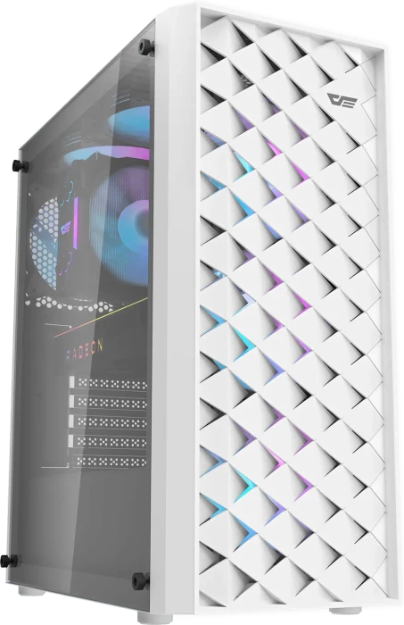 DarkFlash DK351 White, Glasfenster