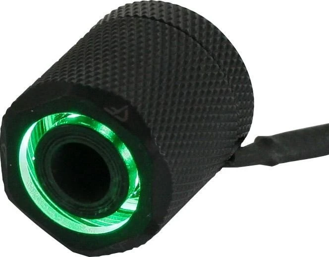 Nanoxia LED Fitting G1/4" auf 16/13mm, grün beleuchtet