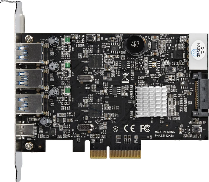 StarTech 1x USB-C 3.1, 3x USB-A 3.1, PCIe 3.0 x4