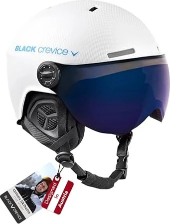 Black Crevice Gstaad Helm weiß/blau