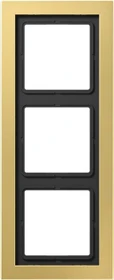 Jung Serie LS-design Rahmen 3-fach, messing classic