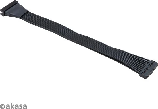 Akasa interne USB 3.0 Verlängerung, schwarz, 0.15m