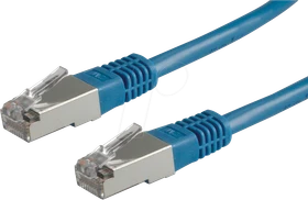 Roline / Secomp Patchkabel, Cat5e, SF/UTP, RJ-45/RJ-45, 3m, blau