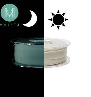 Maertz PLA Glow+, mehrfarbig, Spule, 1.75mm, 1.00kg
