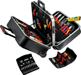Knipex BIG Twin Move Elektro Handwerkzeugset inkl. Koffer, 65-tlg.